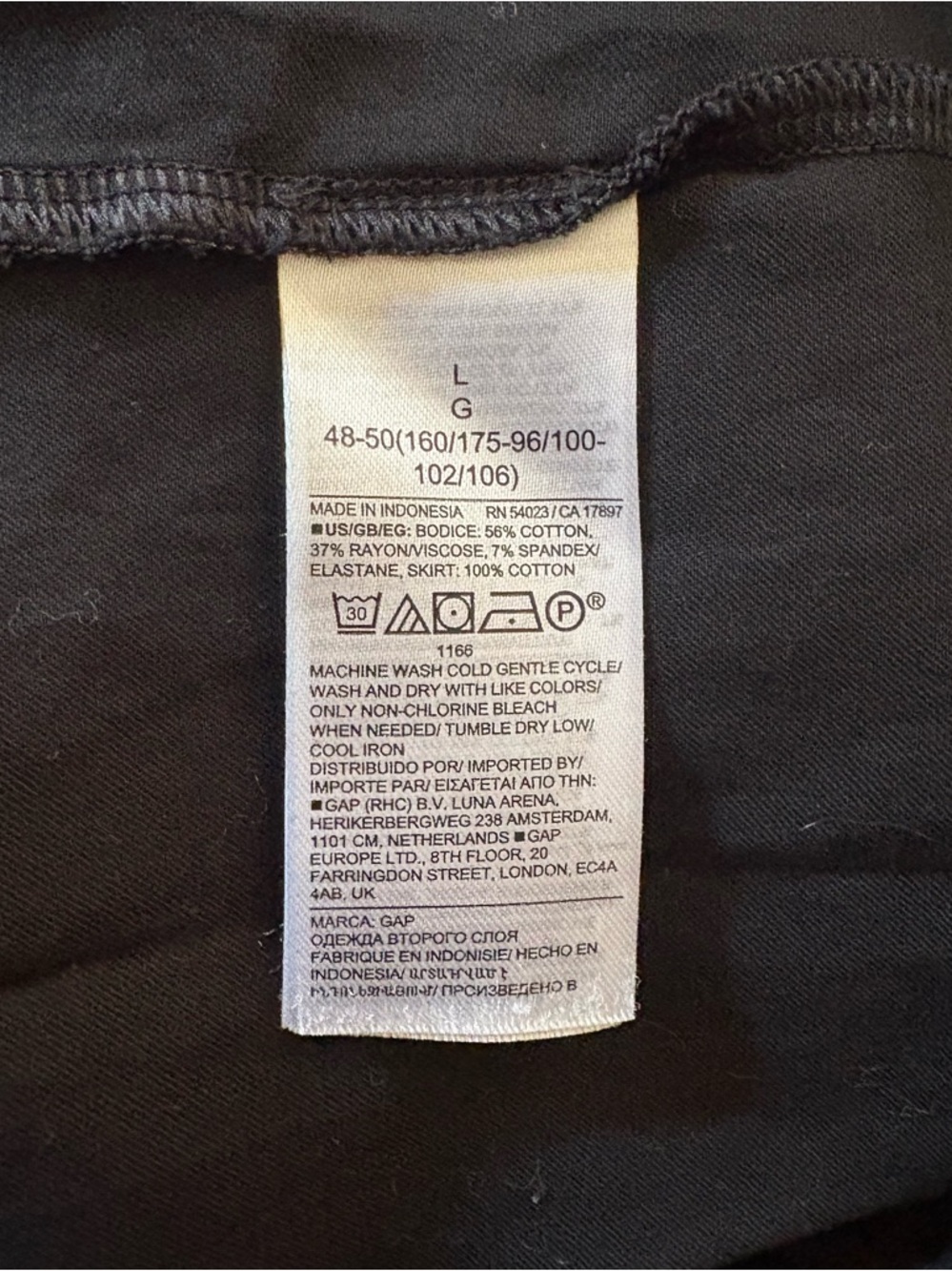 GAP Black Tiered Maxi Dress with Ruffle Shoulders- Size Large - Picture 8 of 10